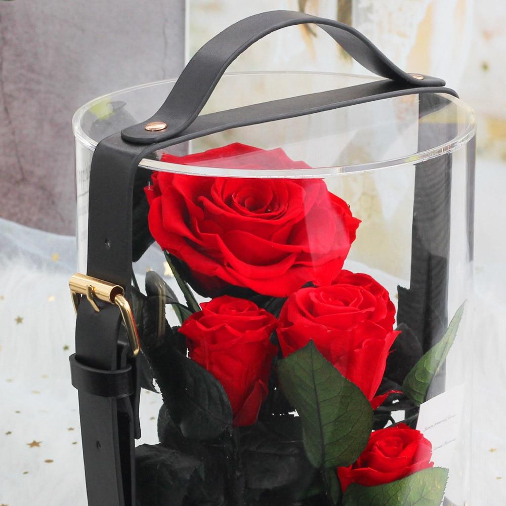 Immortal Enchanted Preserved Rose Bouquet Display (3 Colors)