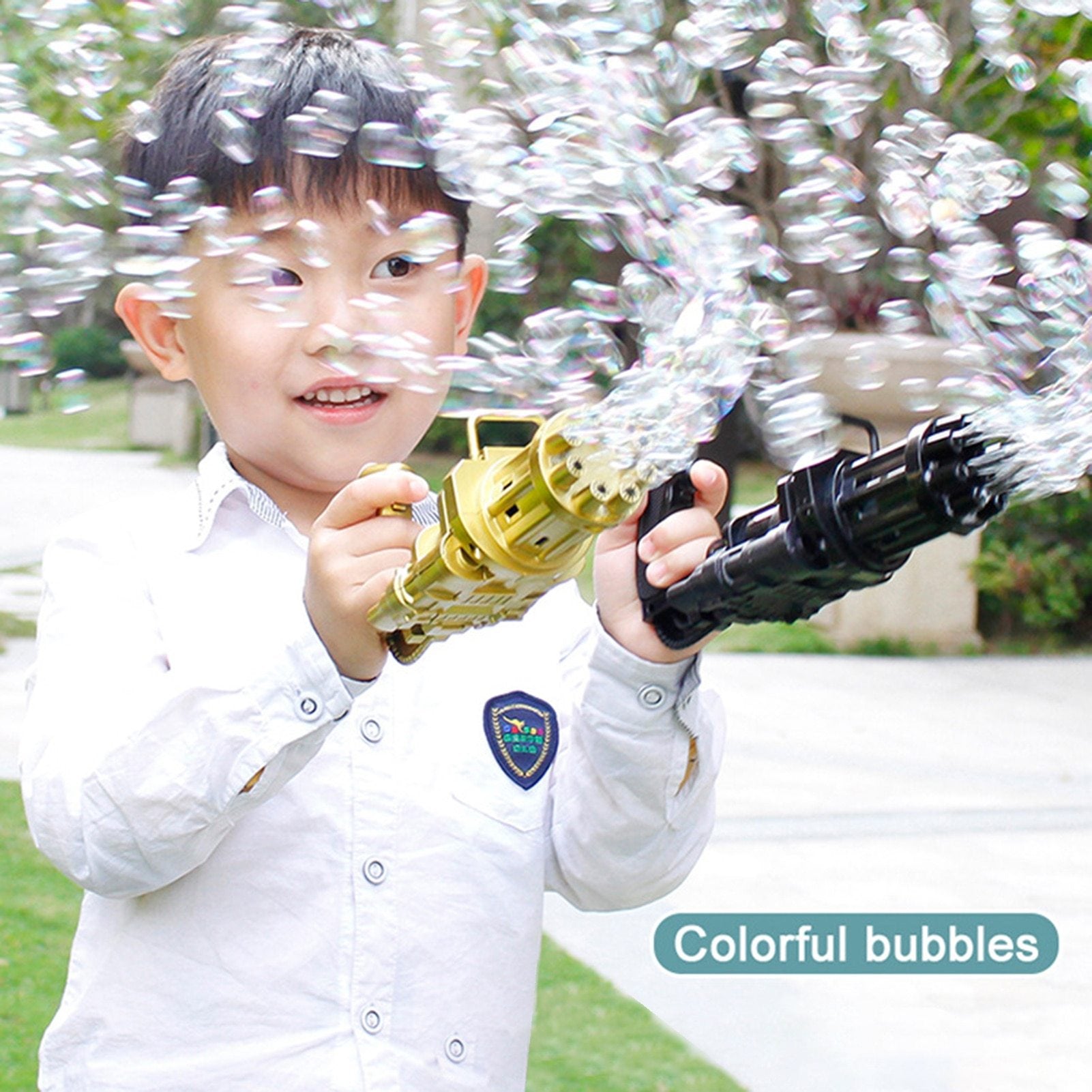 Gatling Bubble Gun 8 Holes or 10 Holes (11 Colors)
