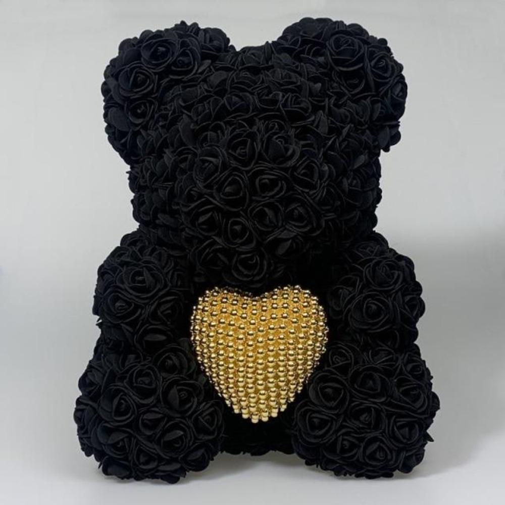 Pearl Heart Enchanted Forever Rose Teddy Bear (20 Colors) 40cm