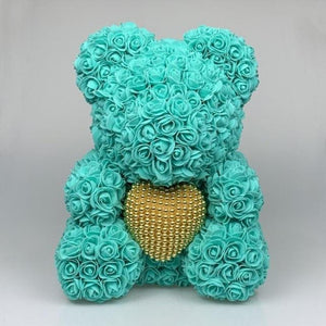 Pearl Heart Enchanted Forever Rose Teddy Bear (20 Colors) 40cm