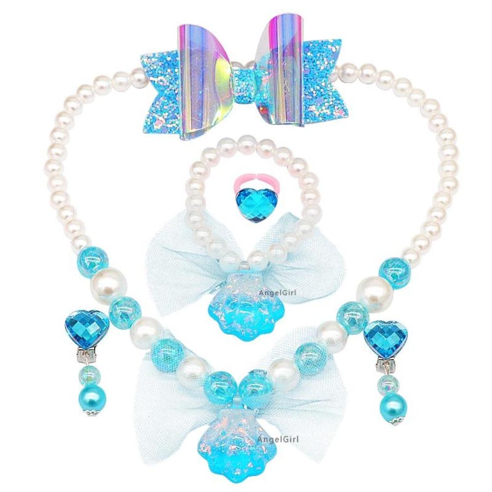 Princess Mermaid Tail with Monofin Costume Dress Set for Girls