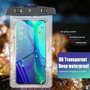 XL Universal Waterproof Phone Case Pouch (4 Colors) HD Crystal Clear