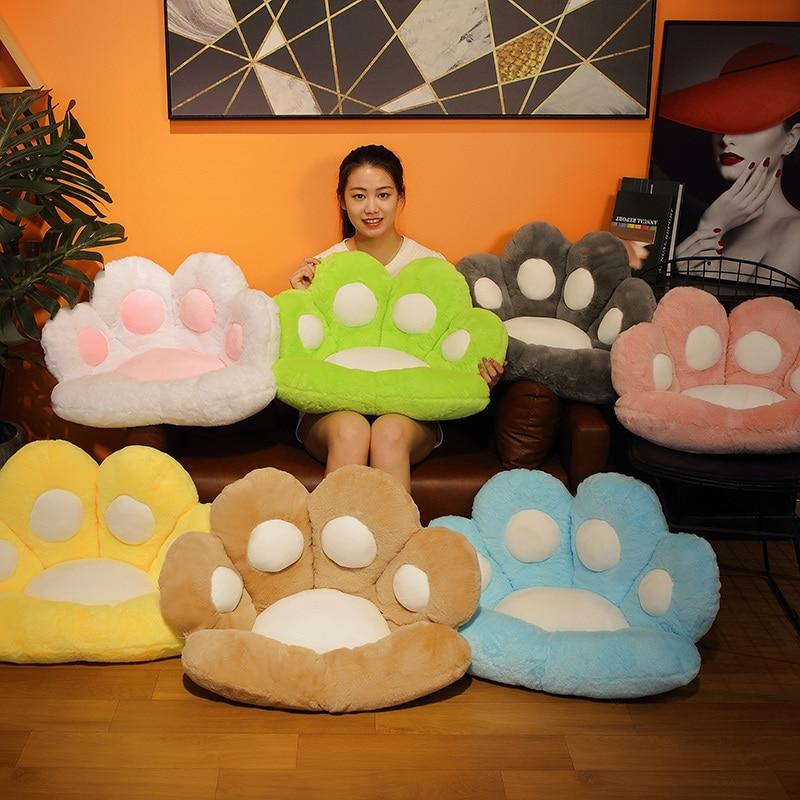 3D Cat Paw Print Pillow Seat Cushion Plush (14 Colors) 70 or 80cm