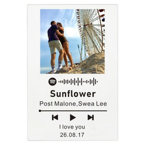 Custom Personalized Spotify Scan Acrylic Plaque (3 Styles 2 Colors)