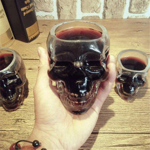 Skull Bottle Whisky Decanter 3D Shot Glasses (2 Styles & 5 Sizes)
