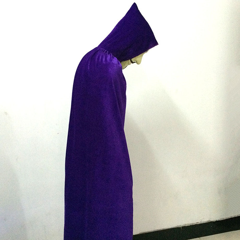 Renaissance Velvet Vampire Cloak (5 Colors) One Size Fits Most black Best Gift Shoppers 21st Century Purple Red Blue Green Black Halloween Medieval Costume Dress Coat Cape