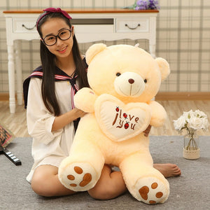 I Love You Teddy Bear LED Light Up Plush Stuffed Animal (2 Colors) 50cm