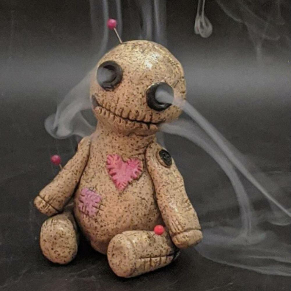 Voodoo Doll Down Flow Draft Incense Burner