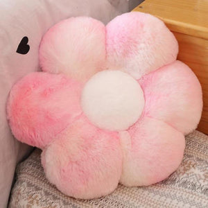 Flower Fur Pillow Plush Stuffed Toys (13 Colors & 3 Sizes)