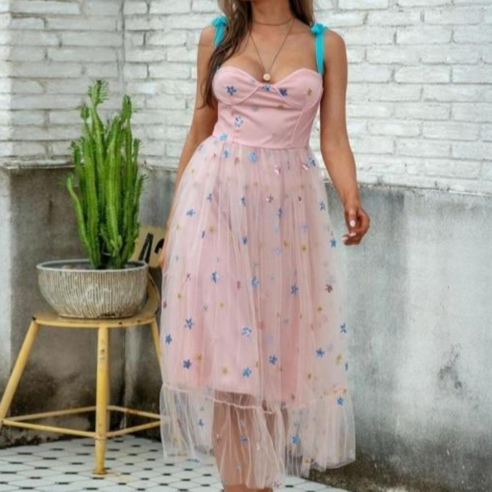 Strawberry Dress V-Neck Puff Sleeve (4 Colors & 11 Designs) S-5XL