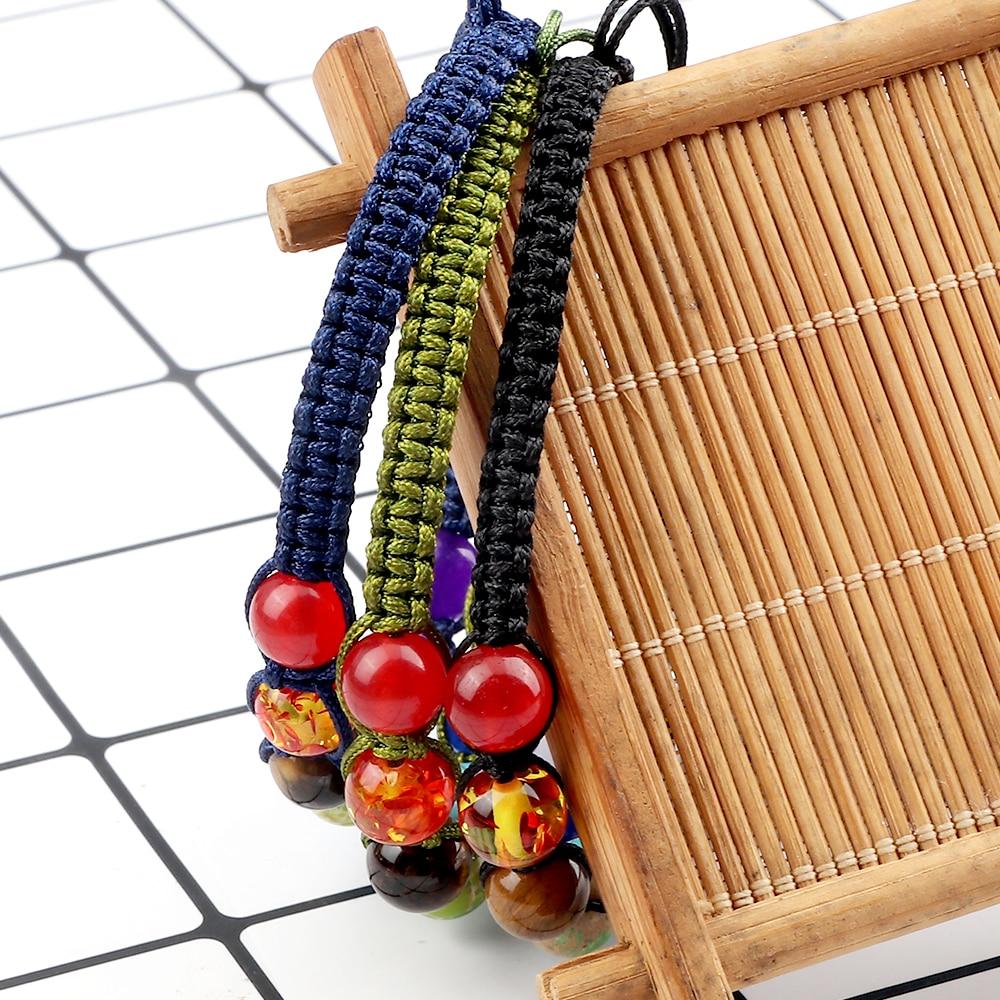 Natural Stone 7 Chakra Reiki Healing Balance Beaded Bracelet (8 Styles)