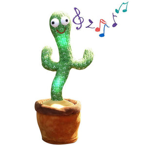 Singing Dancing Cactus Plush (Plays 120 Songs) Repeats Your Words