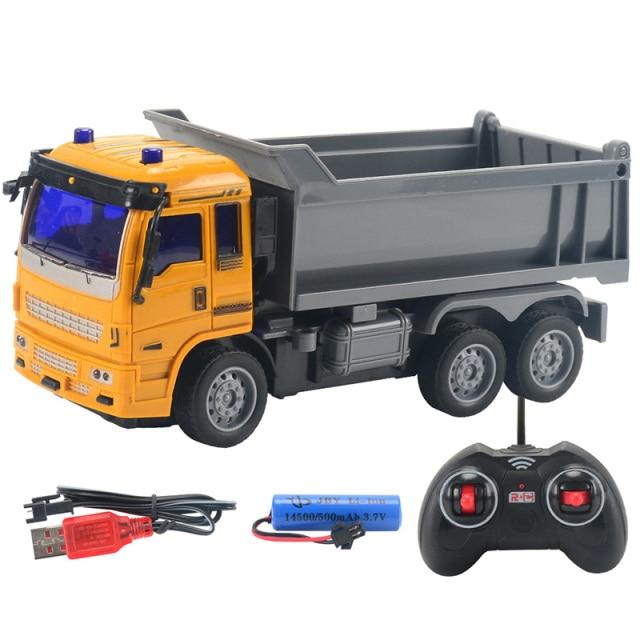 Remote Control Fire Truck or Construction Excavator Tractor Backhoe (6 Designs Rechargeable)