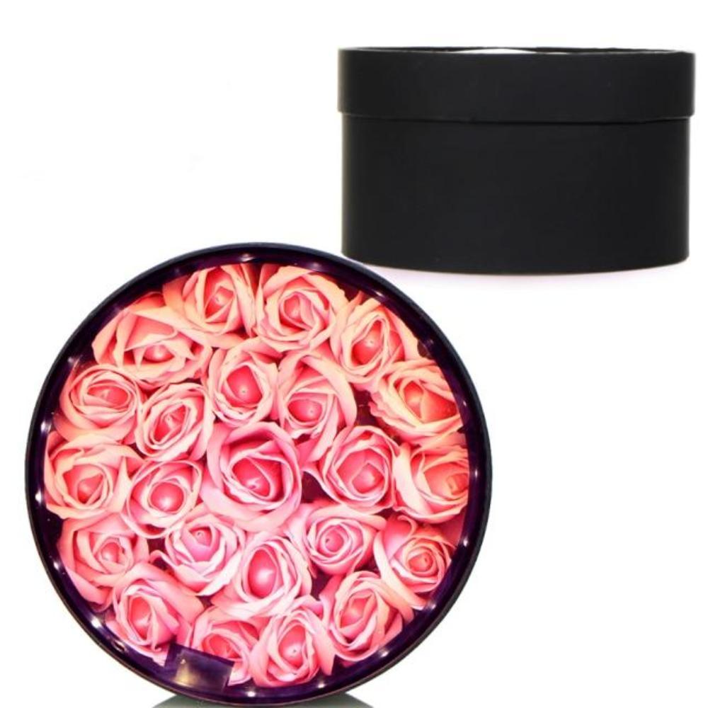 Luminous Rose Bouquet Box Immortal Enchanted Soap Flower (18 Colors)