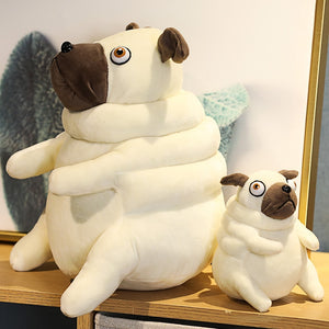 Pug Puppy Dog Pillow Plush Stuffed Animal (2 Sizes)