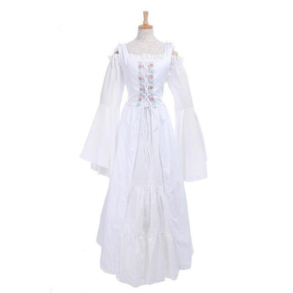 Renaissance Queen Strapless Long Sleeve Dress (9 Colors) S-6XL