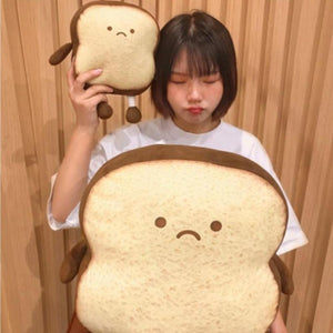 Cute Bread Emotion Pillow Plush bag Stuffed Toys (10 Designs S-XL)