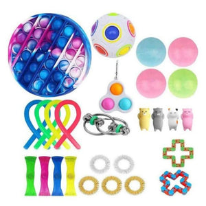 Best Fidget Toy Variety Mega Party Packs Push Bubble Pop Stress Reliver (80 Designs)