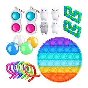 Best Fidget Toy Variety Mega Party Packs Push Bubble Pop Stress Reliver (80 Designs)