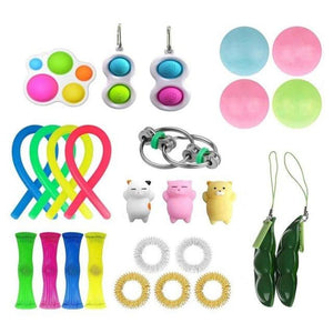 Best Fidget Toy Variety Mega Party Packs Push Bubble Pop Stress Reliver (80 Designs)