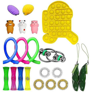 Best Fidget Toy Variety Mega Party Packs Push Bubble Pop Stress Reliver (80 Designs)
