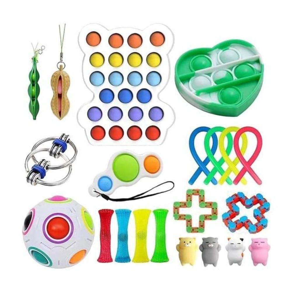 Best Fidget Toy Variety Mega Party Packs Push Bubble Pop Stress Reliver (80 Designs)
