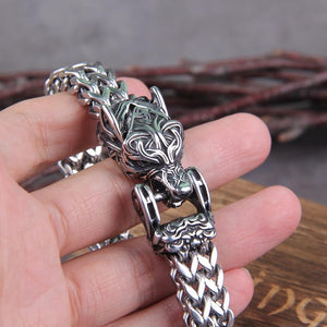 Jormungand Midgard World Serpent Viking Ouroboros Bracelet for Men (4 Colors)