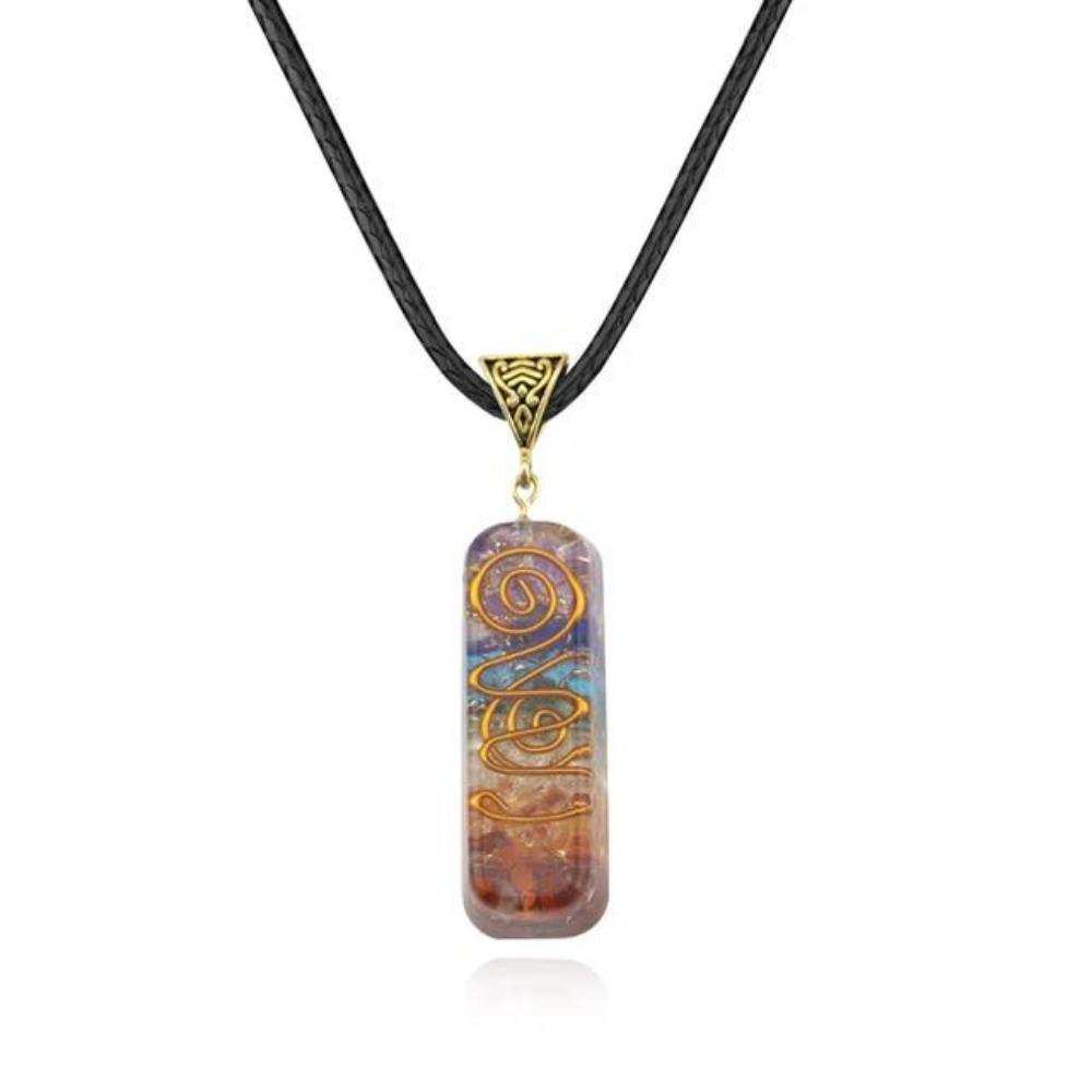 Natural Stone 7 Chakra Orgonite Energy Meditation Necklace (4 Styles)