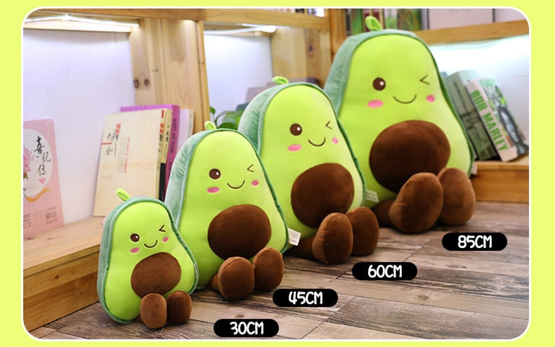 Avocado Pillow Plush 3D Stuffed Animal (4 Sizes)