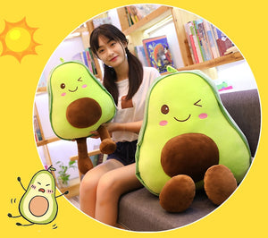 Avocado Pillow Plush 3D Stuffed Animal (4 Sizes)