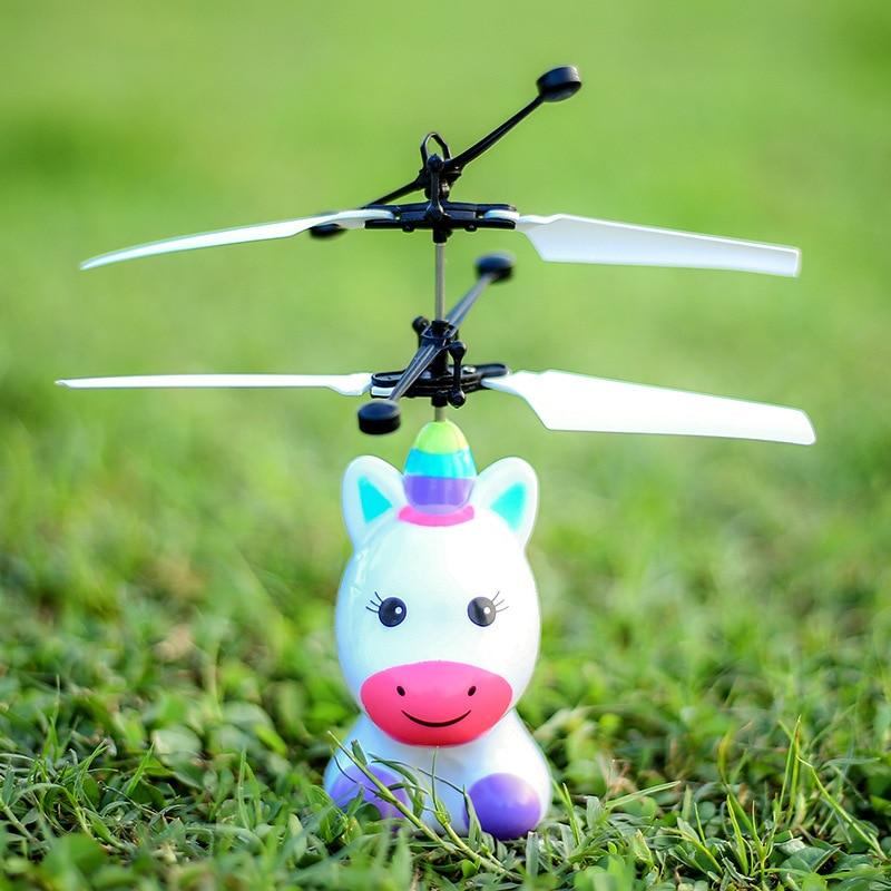 Flying Unicorn or Robot Gesture Sensing Quad-copter Induction