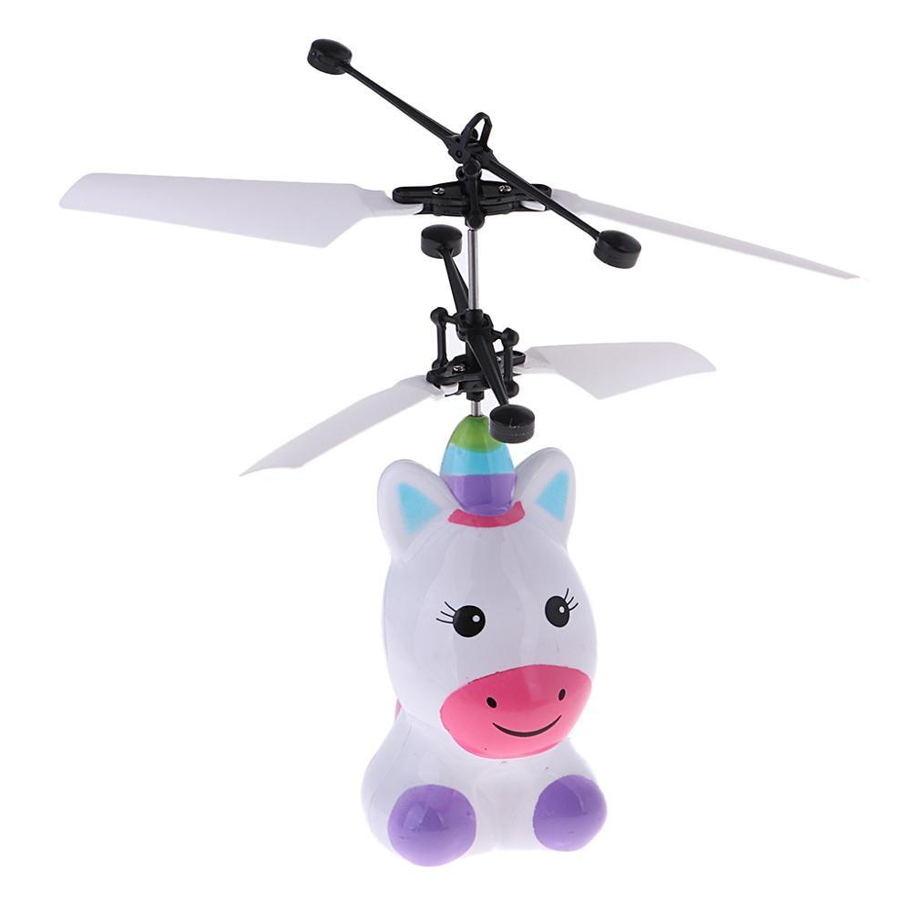 Flying Unicorn or Robot Gesture Sensing Quad-copter Induction