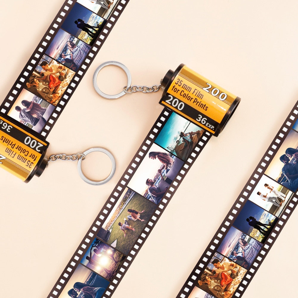 Custom Personalized Film Photos Keychain (With or W/o Box)