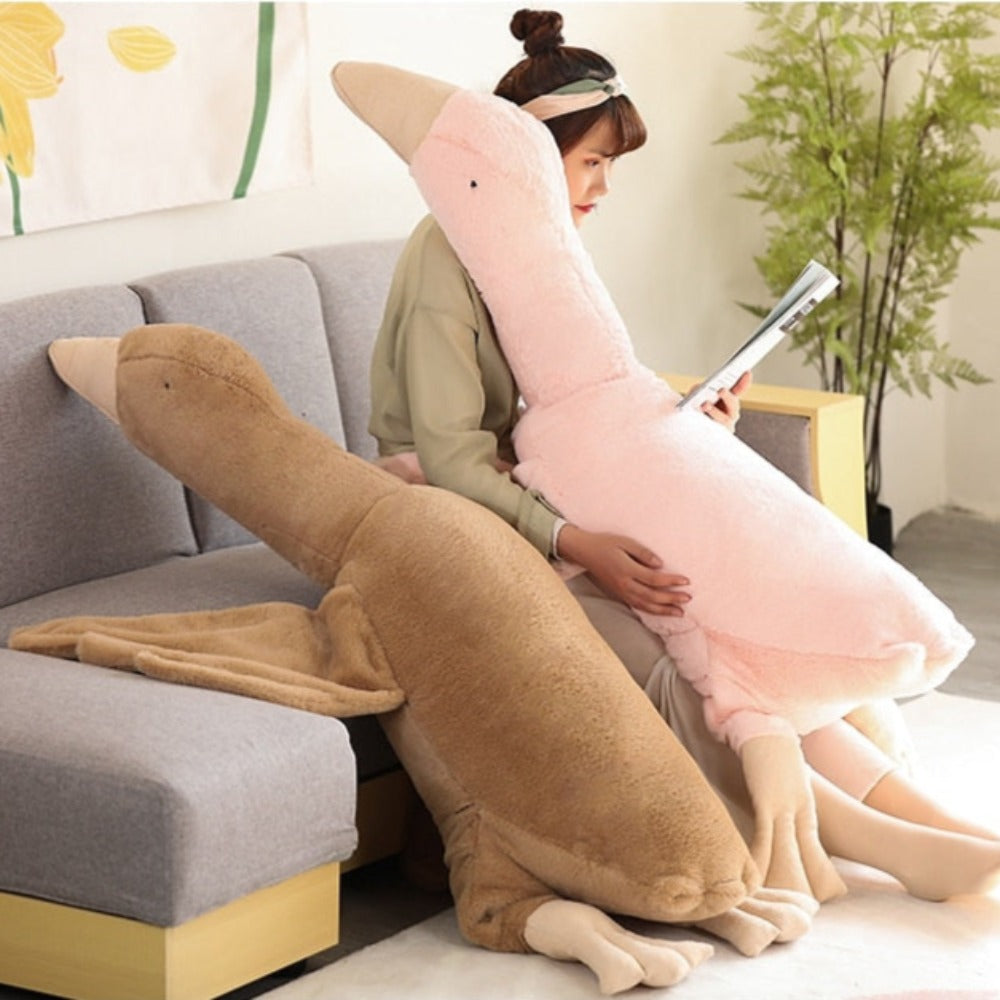 Cute Kawaii Chiken Duck Goose Red Panda Cat Bear Squirrel Pillow Plush 3D Stuffed Animal Toys for kids Best Gift Shoppers
