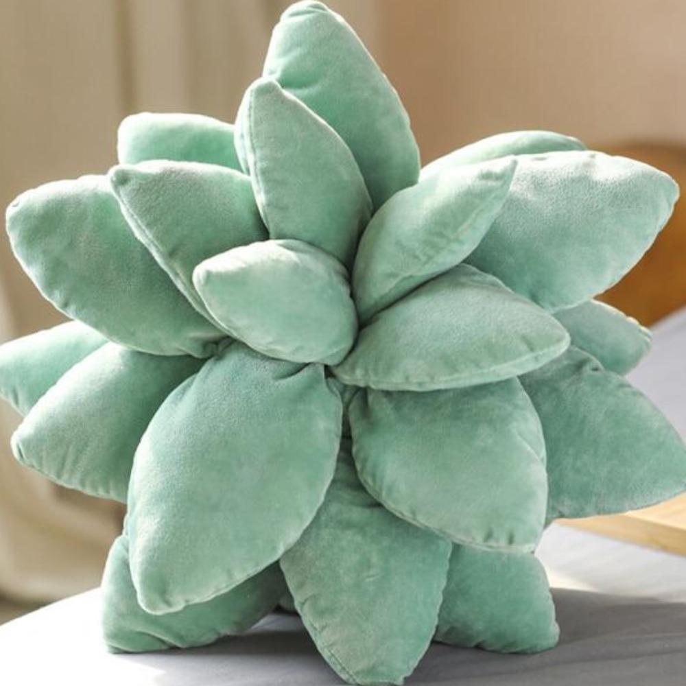 Succulent Cactus Plant Pillow Plush 3D Stuffed Animal (4 Colors) 25 or 45cm