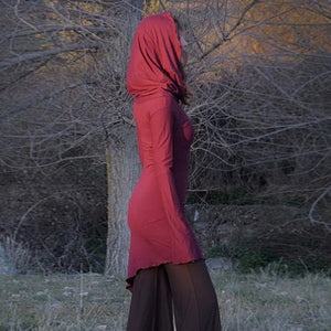 Renaissance Viking Tribe Long Sleeve Hooded Dress (4 Colors) S - 5XL