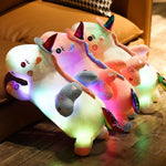 Light Up Unicorn Heart Pillow Plush 3D Stuffed Animal (3 Colors) 50cm