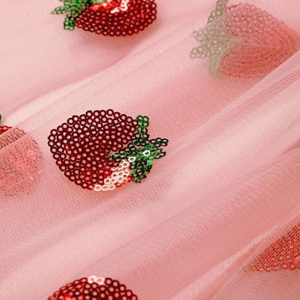 Strawberry Dress V-Neck Puff Sleeve (4 Colors & 11 Designs) S-5XL