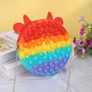 Push Bubble Purse Hand Bag Pop Fidget Sensory Toy Stress Reliver (17 Designs)