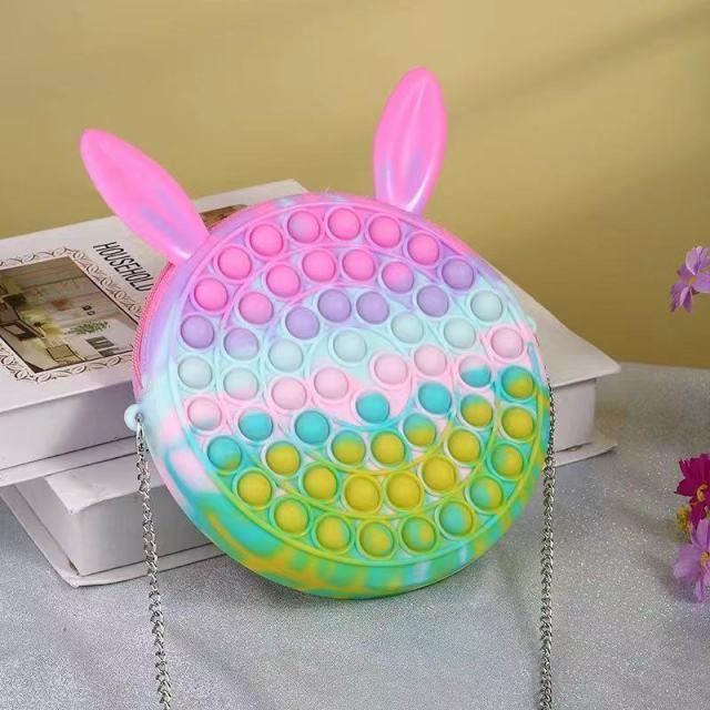 Push Bubble Purse Hand Bag Pop Fidget Sensory Toy Stress Reliver (17 Designs)