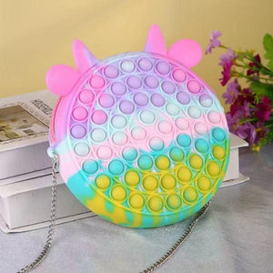 Push Bubble Purse Hand Bag Pop Fidget Sensory Toy Stress Reliver (17 Designs)
