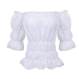 Renaissance Victorian Shirt Off Shoulder Blouse Top (4 Colors) S-6XL
