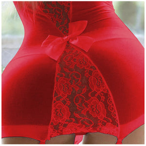 Lace Dress Sleepwear Lingerie Garter Set (5 Colors) S - 3XL