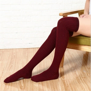 Women's Thigh High Insulated Leg Warmer Socks (27 Colors)