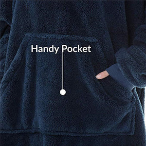 Jumbo Fleece Blanket Hoodie Long-sleeved Pocket (14 Unisex Styles)