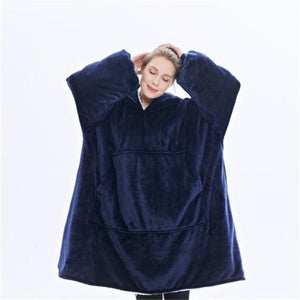 Jumbo Fleece Blanket Hoodie Long-sleeved Pocket (14 Unisex Styles)