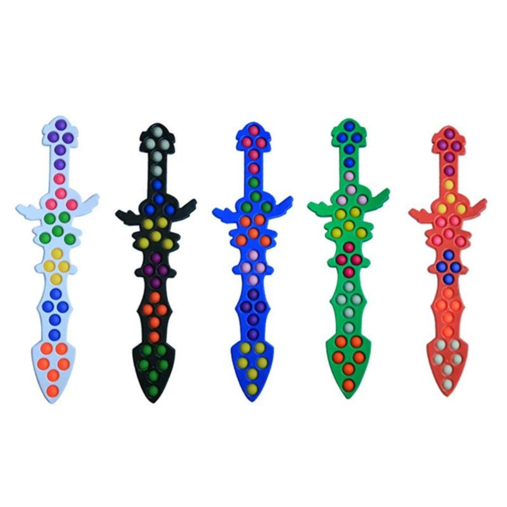 Axe Bubble Pop Fidget Sword Toy Stress Reliver (14 Designs)