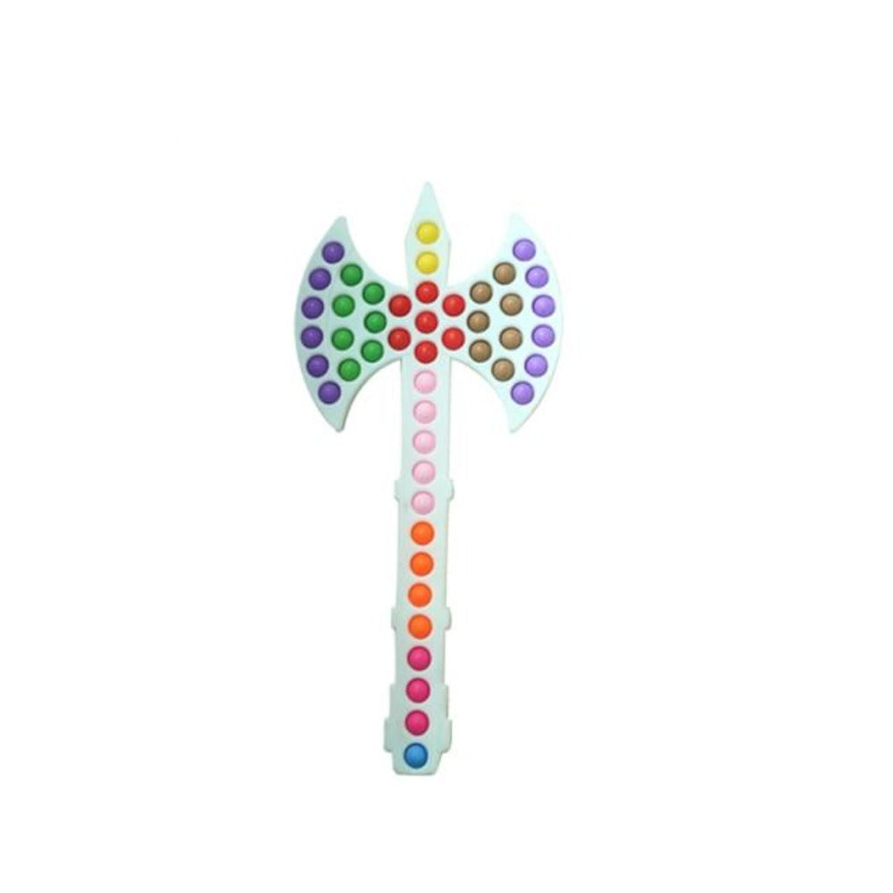 Axe Bubble Pop Fidget Sword Toy Stress Reliver (14 Designs)