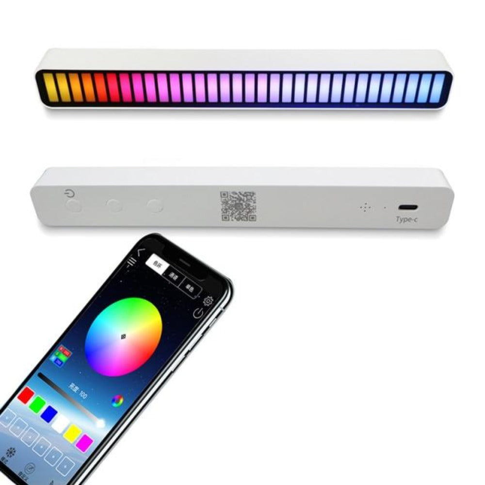 3D Display Sound Activated Light Bar (8 Styles) Rechargeable or USB Powered