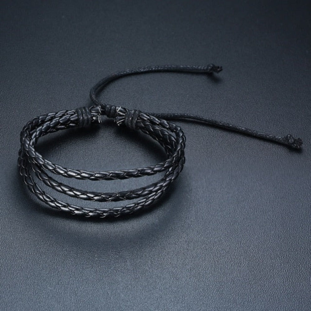 Viking Tree of Life Leather Braided Wrap Bracelet (29 Styles) 4Pcs Set